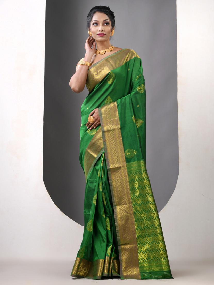 women self design bordered saree with blouse - 21839617 - Standard Image - 1