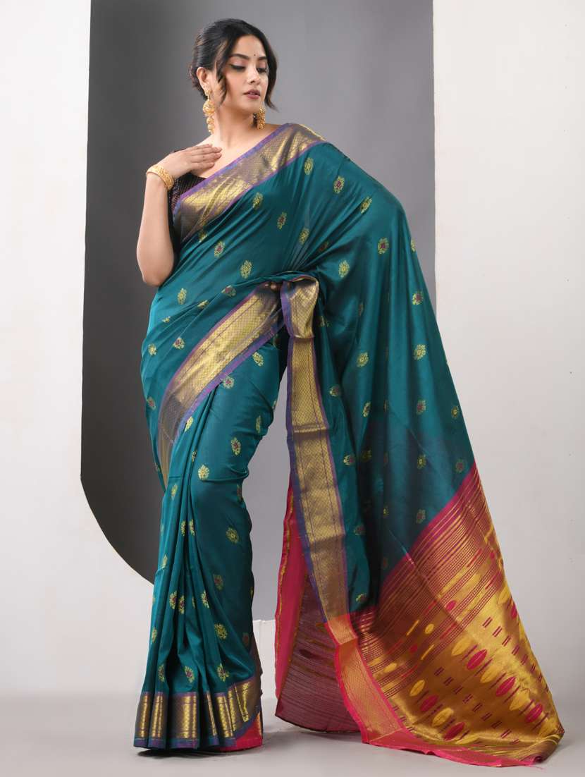 women self design paithani saree with blouse - 21839620 -  Standard Image - 1