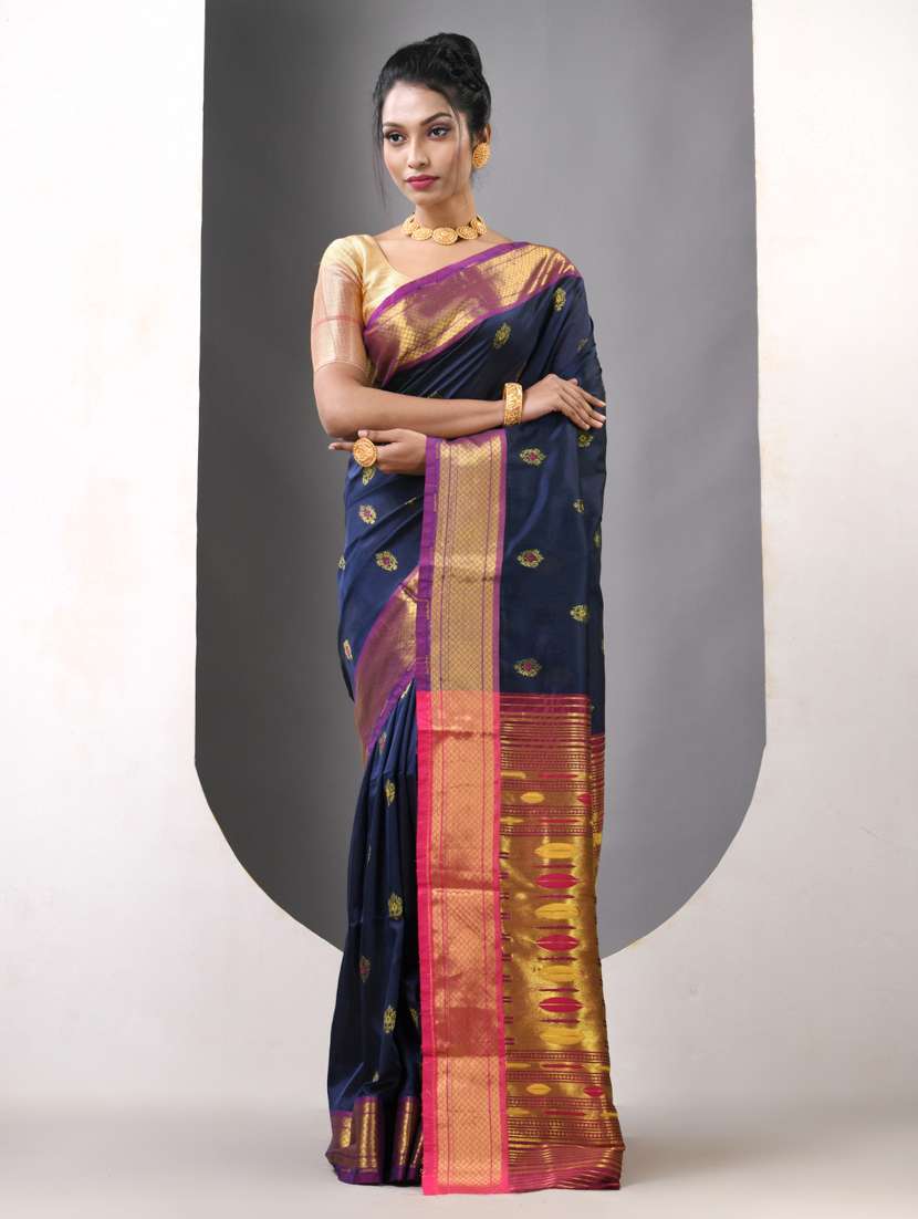 women self design paithani saree with blouse - 21839621 -  Standard Image - 1