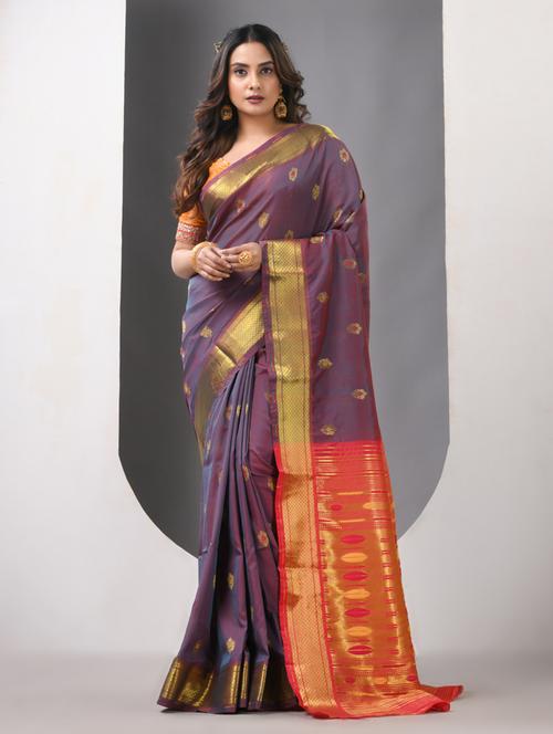 women self design paithani saree with blouse - 21839622 - Standard Image - 0