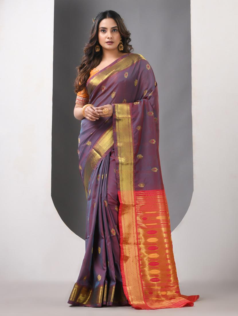 women self design paithani saree with blouse - 21839622 - Zoom Image - 0