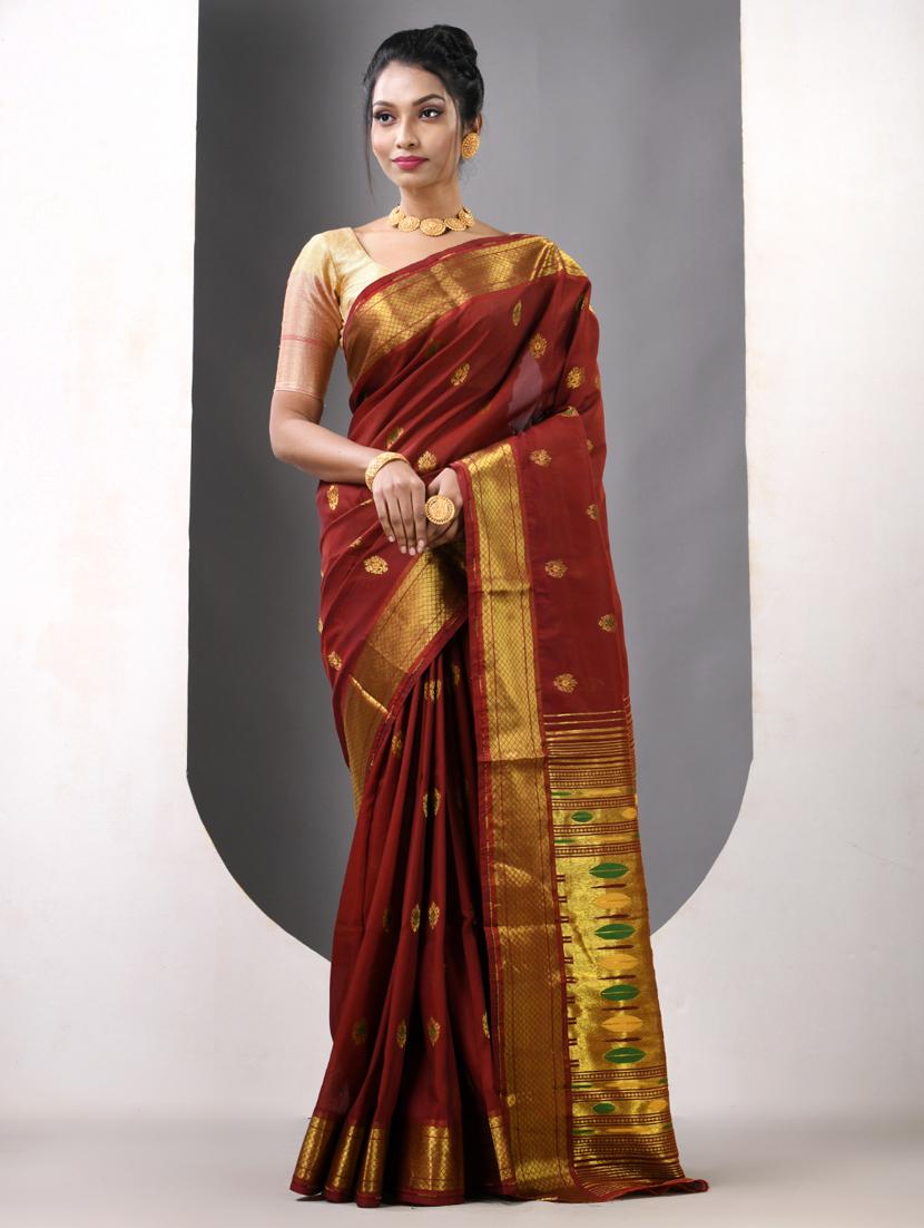 women self design paithani saree with blouse - 21839623 -  Standard Image - 1