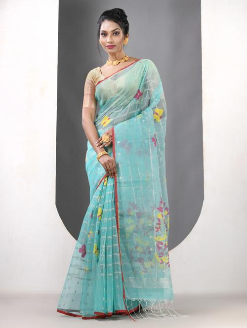 women self design handloom saree with blouse - 21839628 -  Standard Image - 0