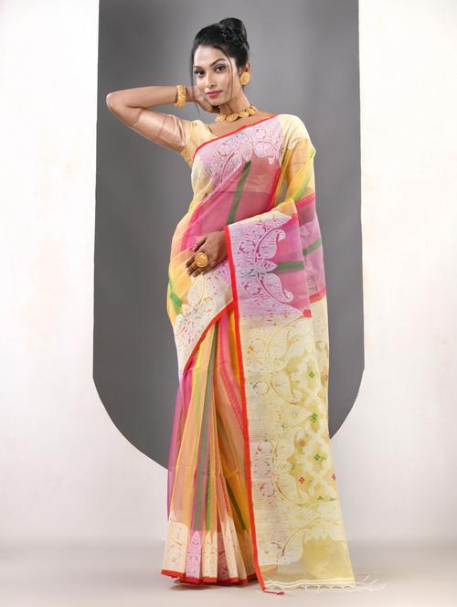 women self design handloom saree with blouse - 21839633 -  Standard Image - 0