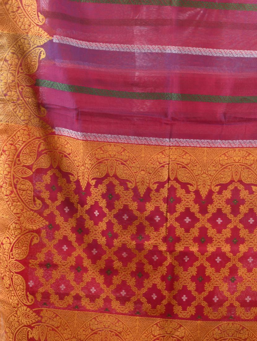 women self design handloom saree with blouse - 21839635 - Standard Image - 4