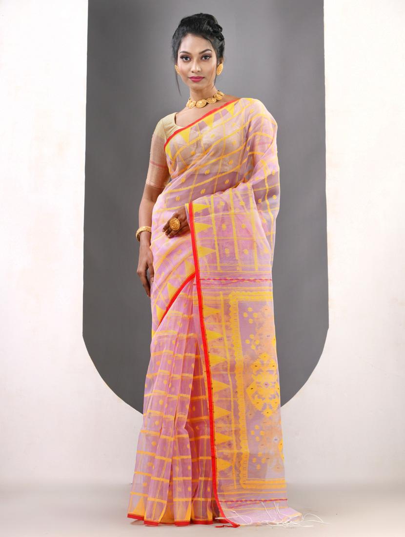 women self design handloom saree with blouse - 21839639 -  Standard Image - 1