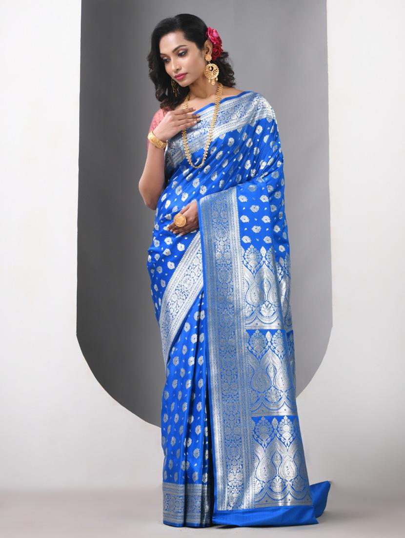 women self design banarasi saree with blouse - 21839649 - Standard Image - 1