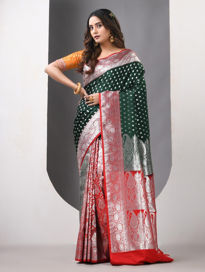 women self design banarasi saree with blouse - 21839655 -  Standard Image - 1