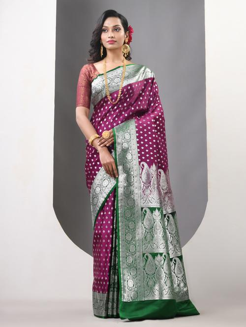 women self design banarasi saree with blouse - 21839656 - Standard Image - 0