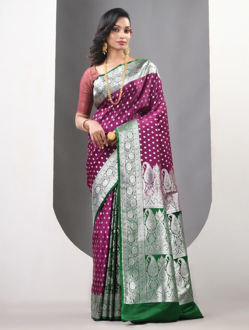 women self design banarasi saree with blouse - 21839656 - Standard Image - 1