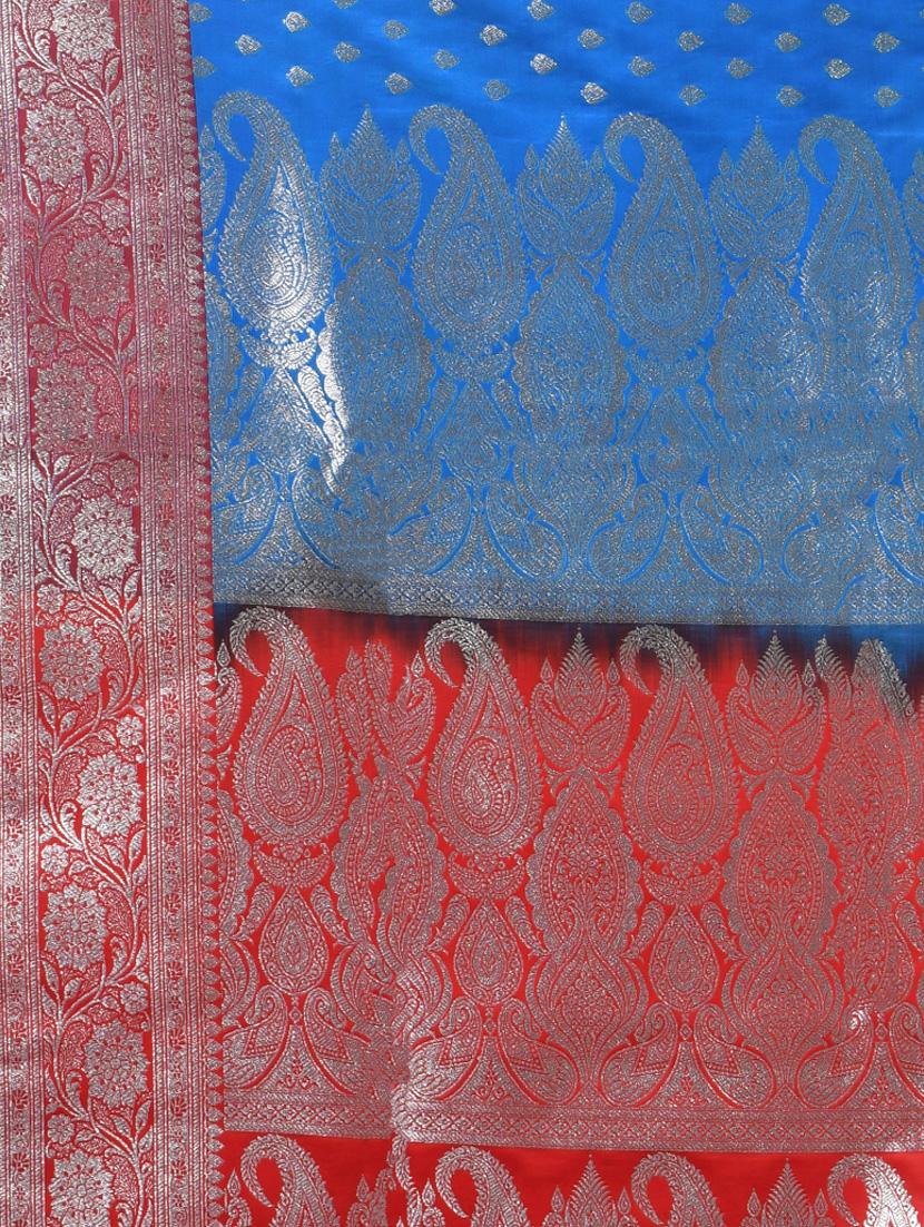 women self design banarasi saree with blouse - 21839659 - Standard Image - 4