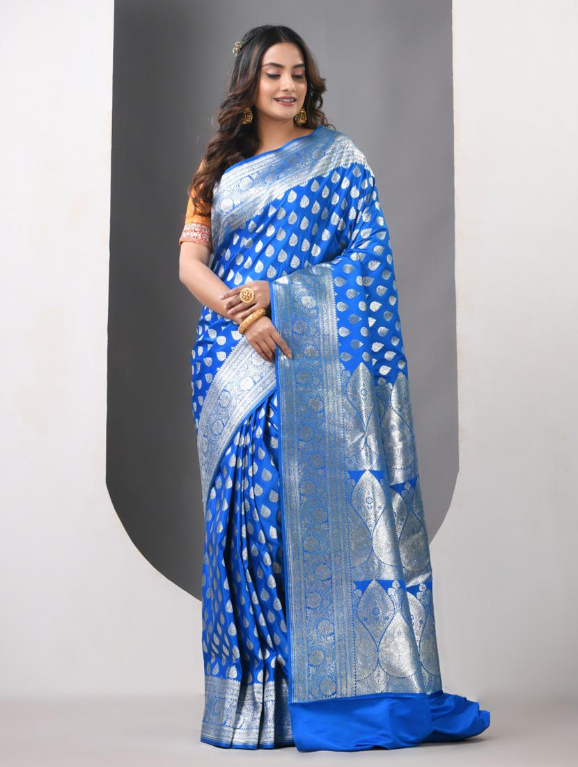 women self design banarasi saree with blouse - 21839662 - Standard Image - 1