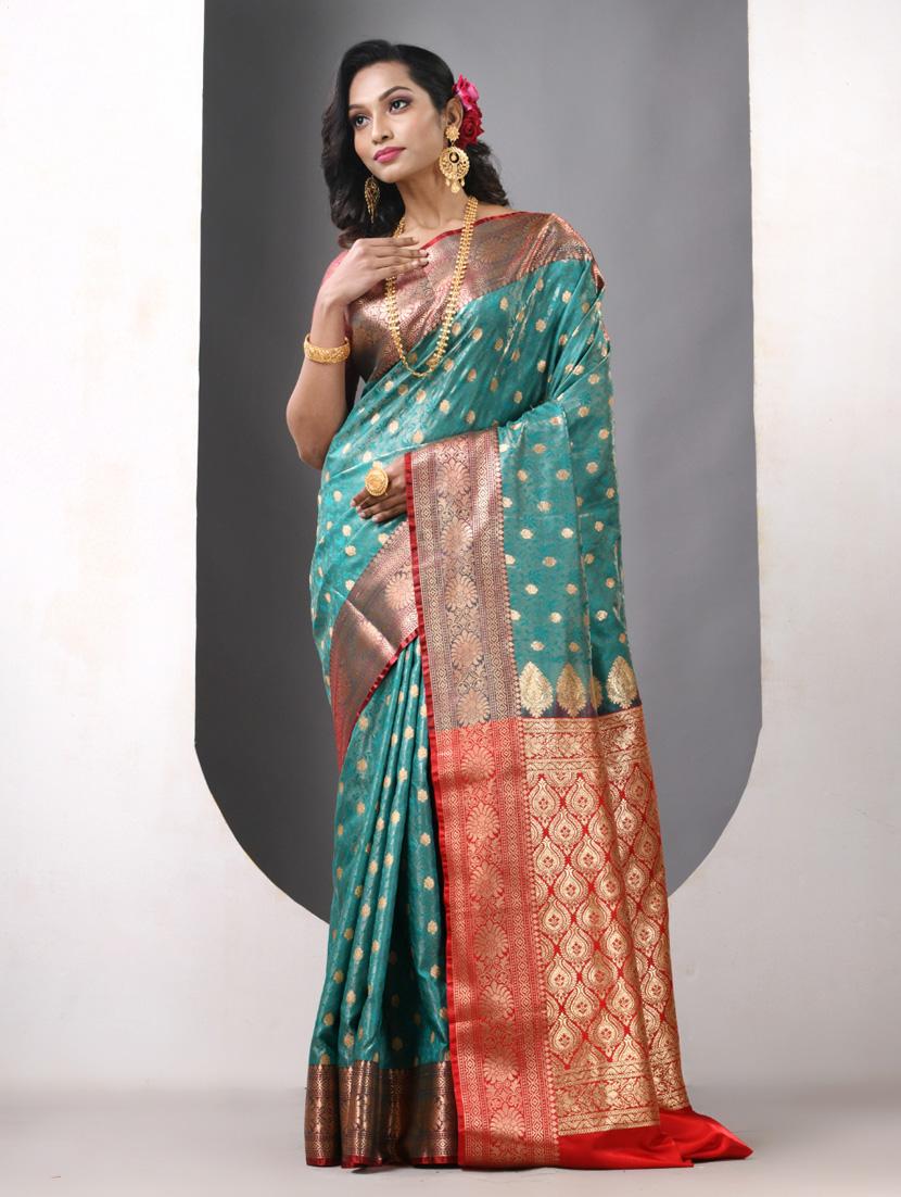women self design banarasi saree with blouse - 21839673 - Standard Image - 1