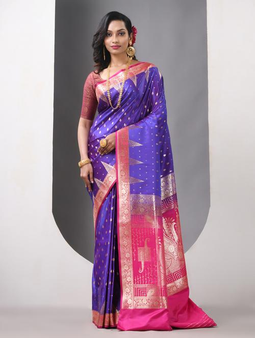 women self design banarasi saree with blouse - 21839683 - Standard Image - 0