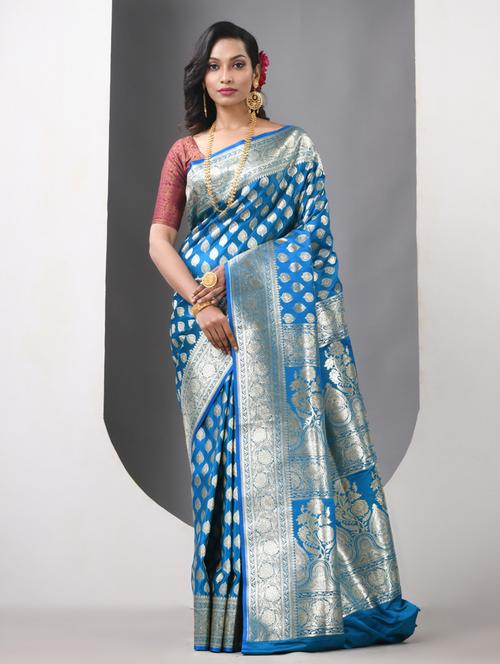 women self design banarasi saree with blouse - 21839701 -  Standard Image - 0
