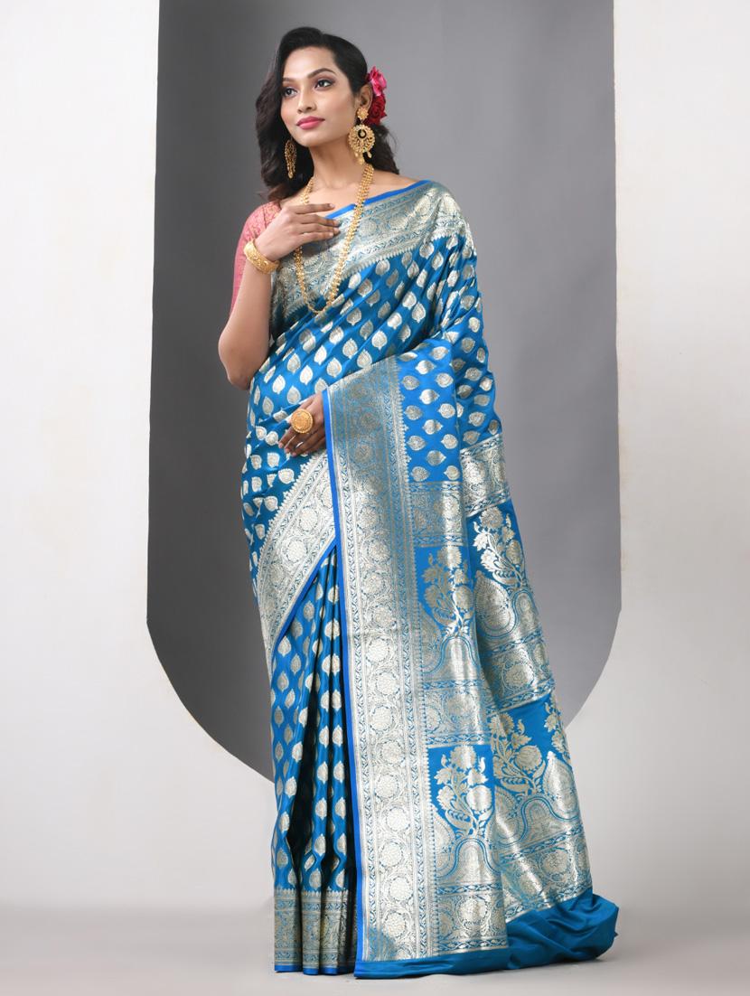 women self design banarasi saree with blouse - 21839701 -  Standard Image - 1