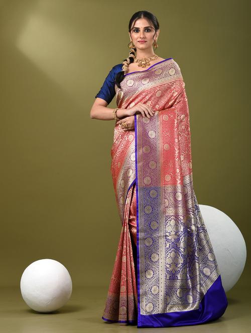 women self design banarasi saree with blouse - 21839707 - Standard Image - 0