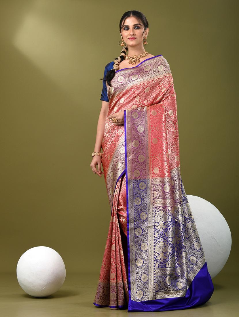 women self design banarasi saree with blouse - 21839707 - Standard Image - 1