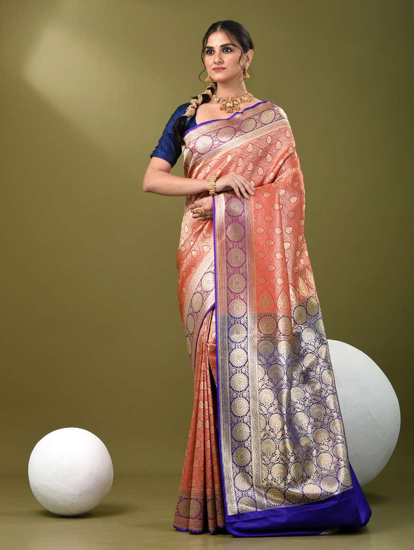 women self design banarasi saree with blouse - 21839712 -  Standard Image - 1