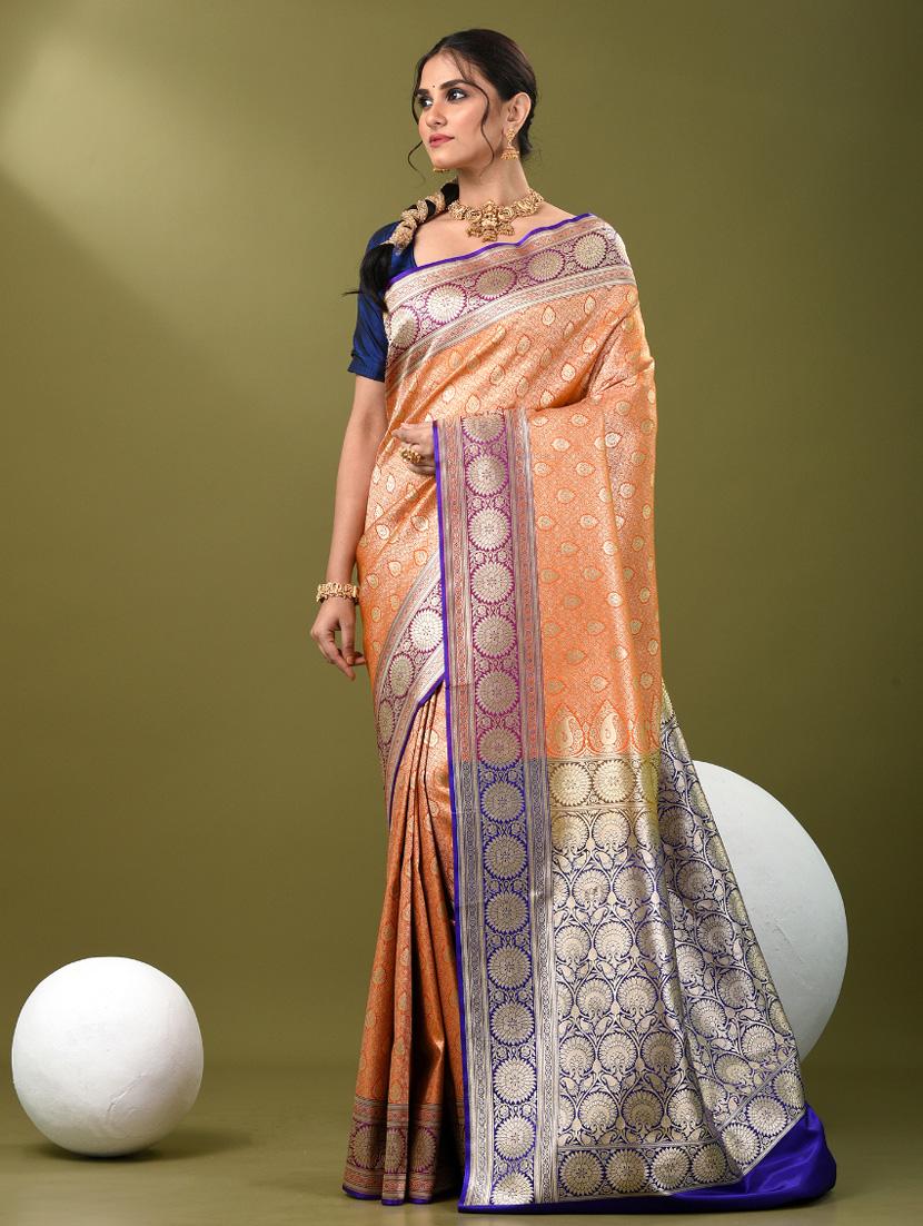 women self design banarasi saree with blouse - 21839713 - Standard Image - 1