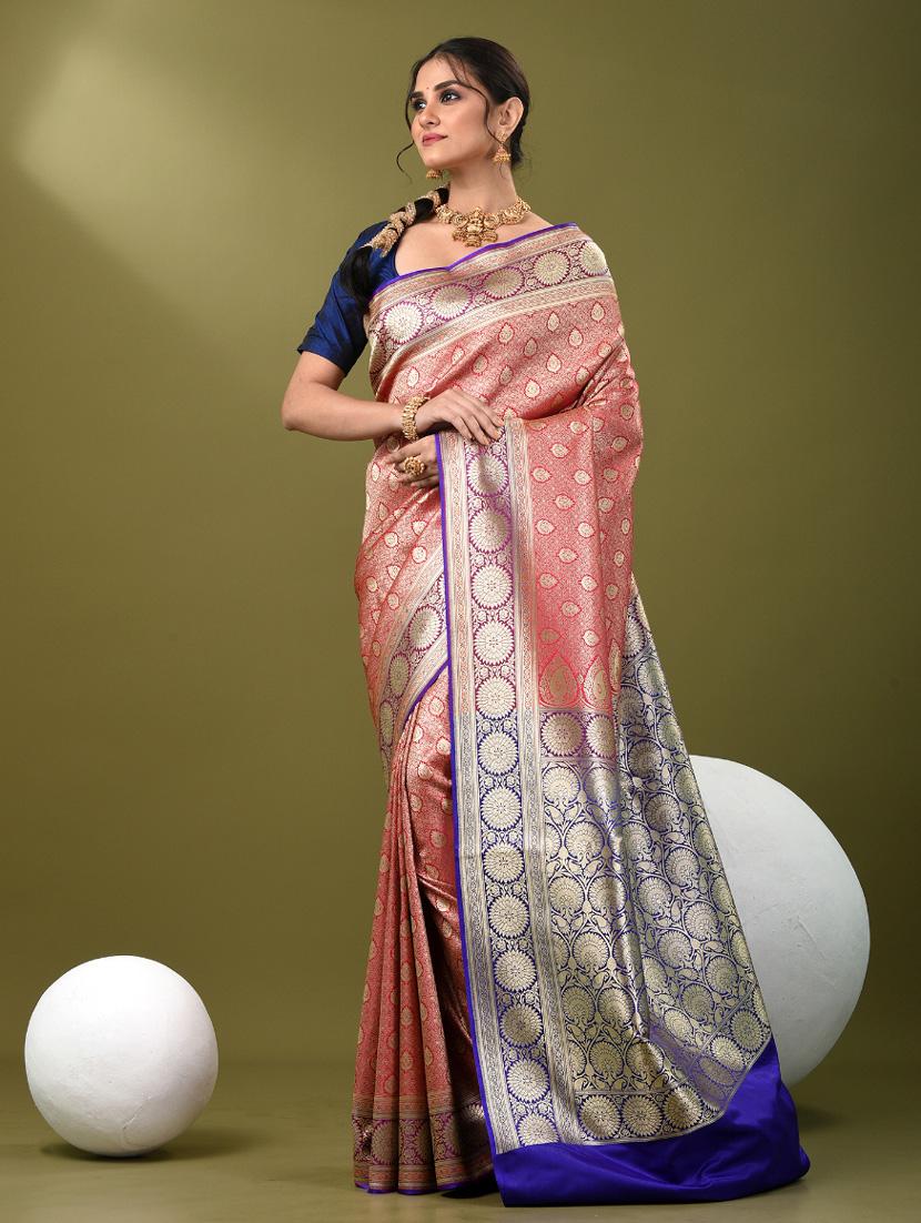 women self design banarasi saree with blouse - 21839714 - Standard Image - 1