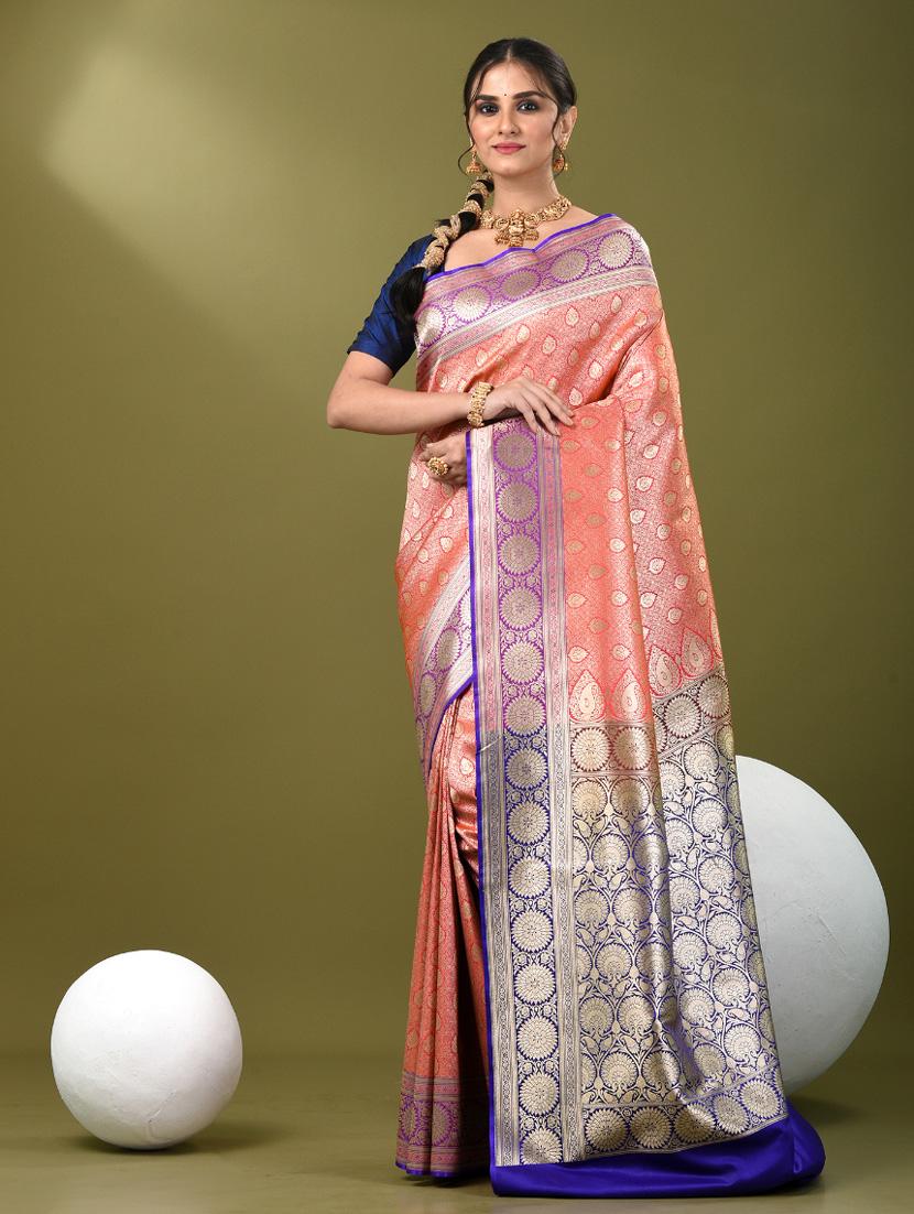 women self design banarasi saree with blouse - 21839715 -  Standard Image - 1