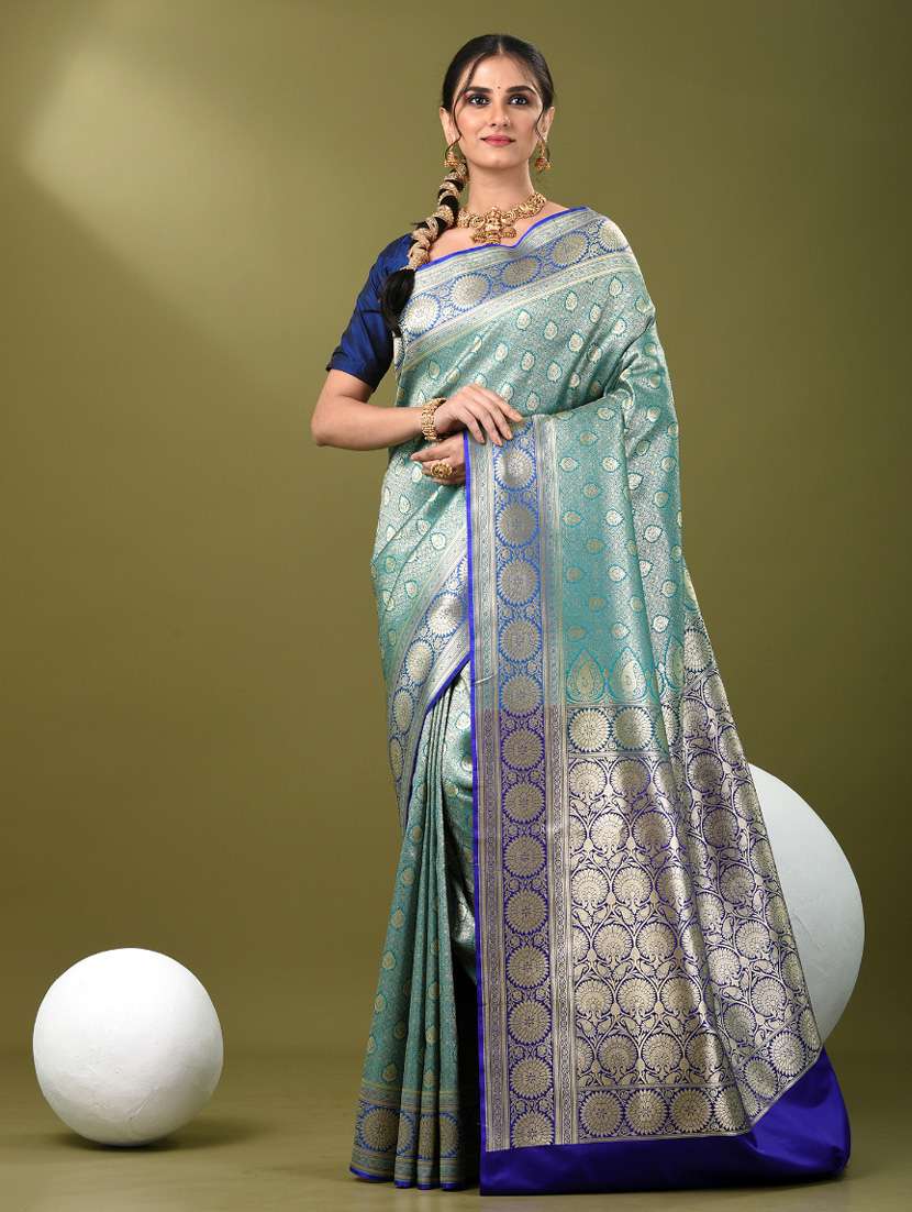 women self design banarasi saree with blouse - 21839716 -  Standard Image - 1