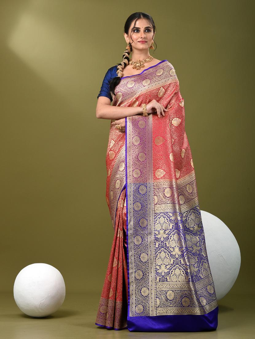 women self design banarasi saree with blouse - 21839718 -  Standard Image - 1