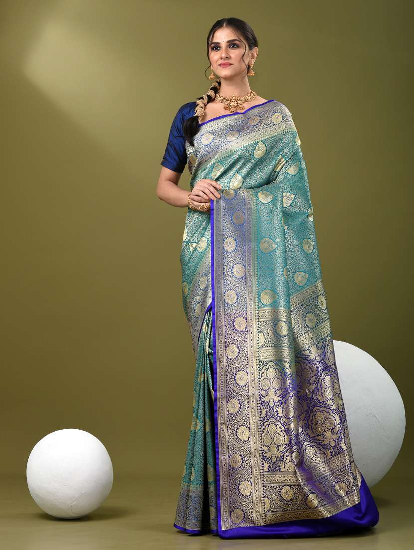 women self design banarasi saree with blouse - 21839719 -  Standard Image - 1