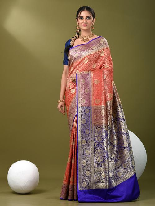 women self design banarasi saree with blouse - 21839720 -  Standard Image - 0