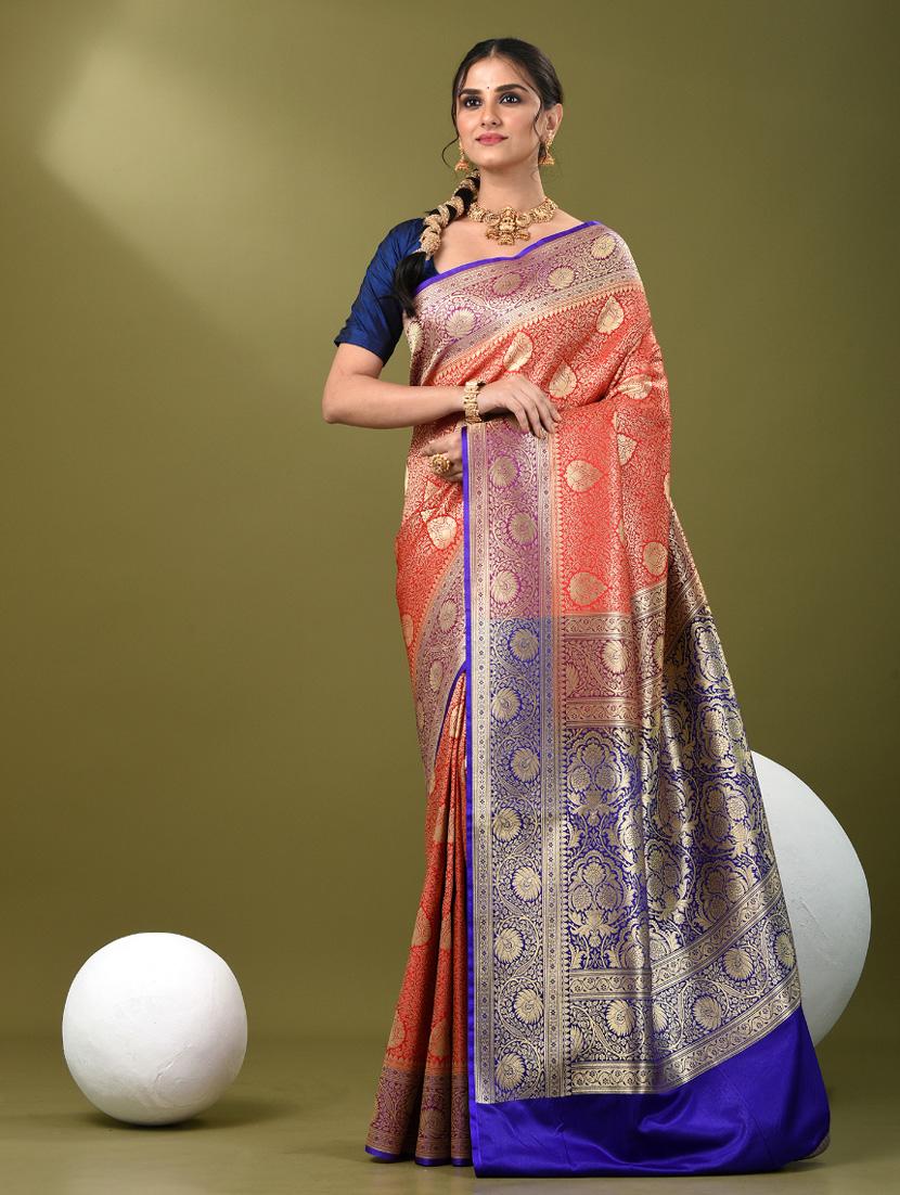 women self design banarasi saree with blouse - 21839720 - Standard Image - 1