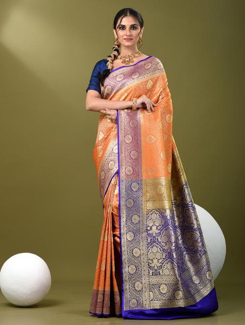 women self design banarasi saree with blouse - 21839721 - Standard Image - 0