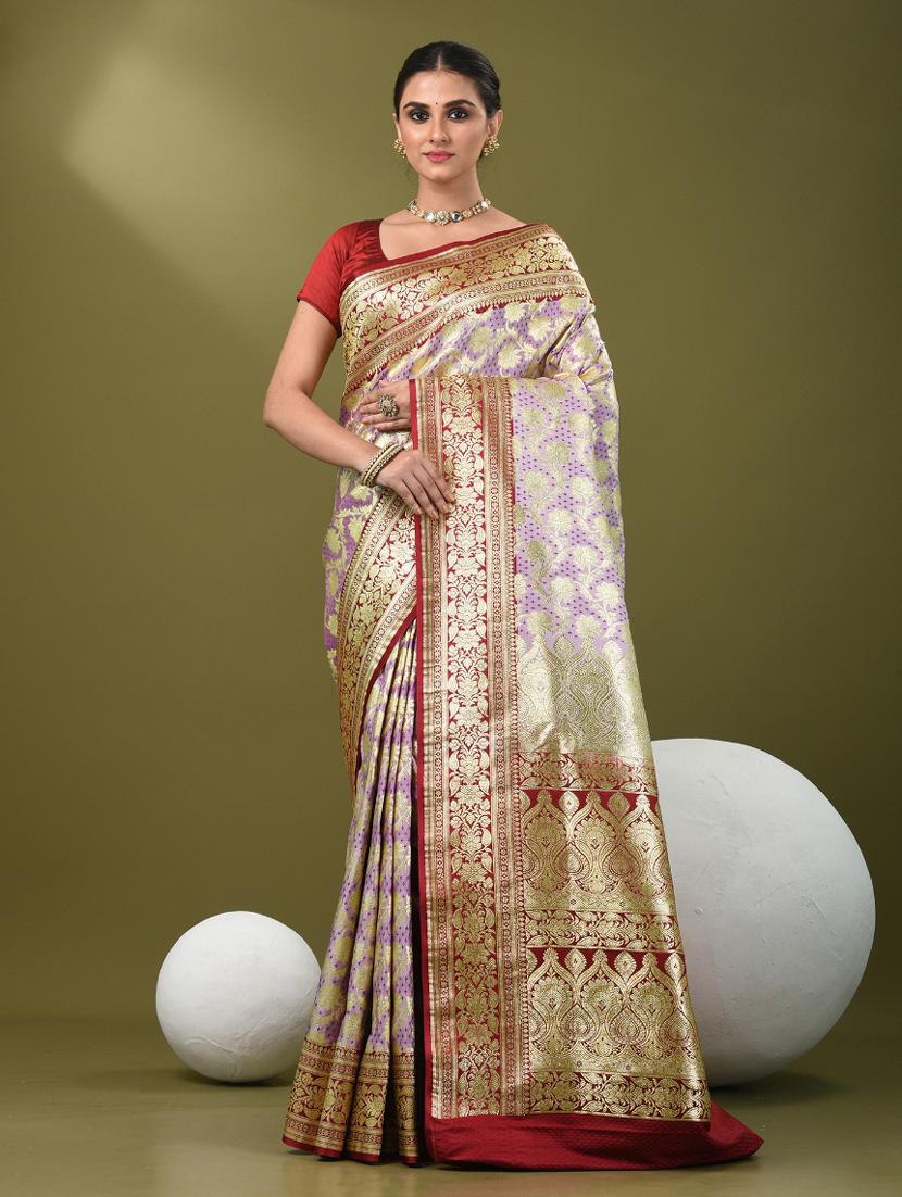 women self design banarasi saree with blouse - 21839734 -  Standard Image - 1