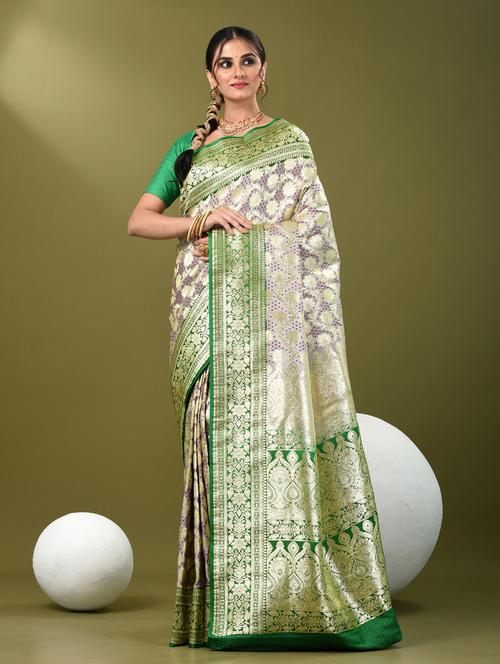 women self design banarasi saree with blouse - 21839736 - Standard Image - 0