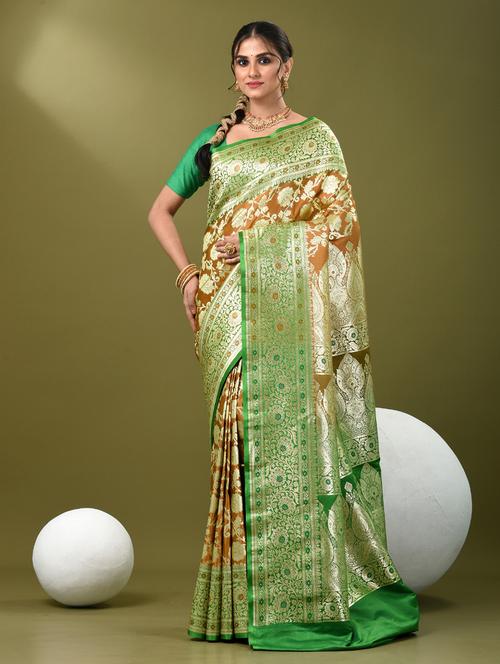 women self design banarasi saree with blouse - 21839743 - Standard Image - 0