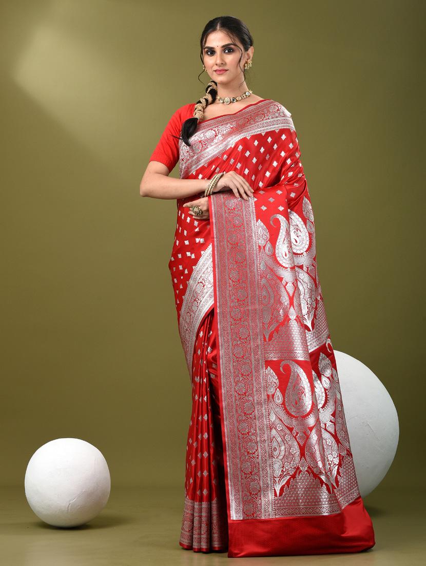 women self design banarasi saree with blouse - 21839746 - Standard Image - 1