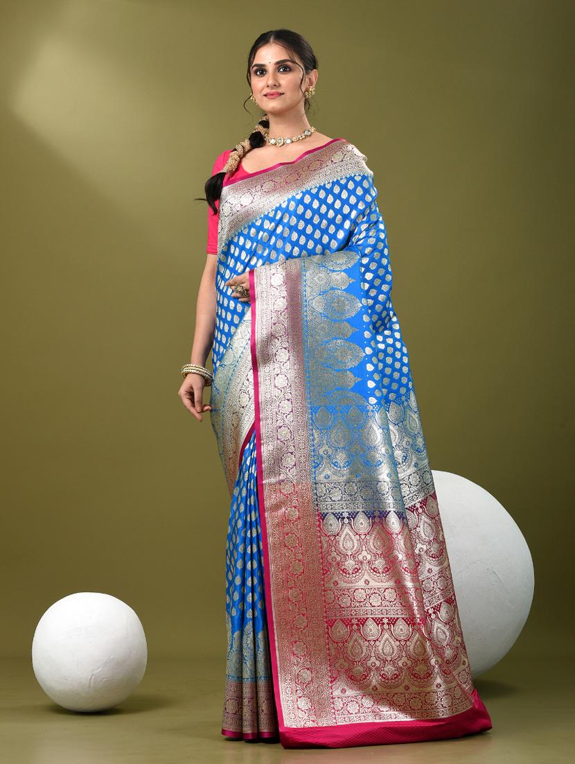 women self design banarasi saree with blouse - 21839748 -  Standard Image - 1