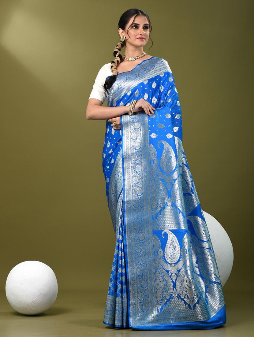 women self design banarasi saree with blouse - 21839753 - Standard Image - 1