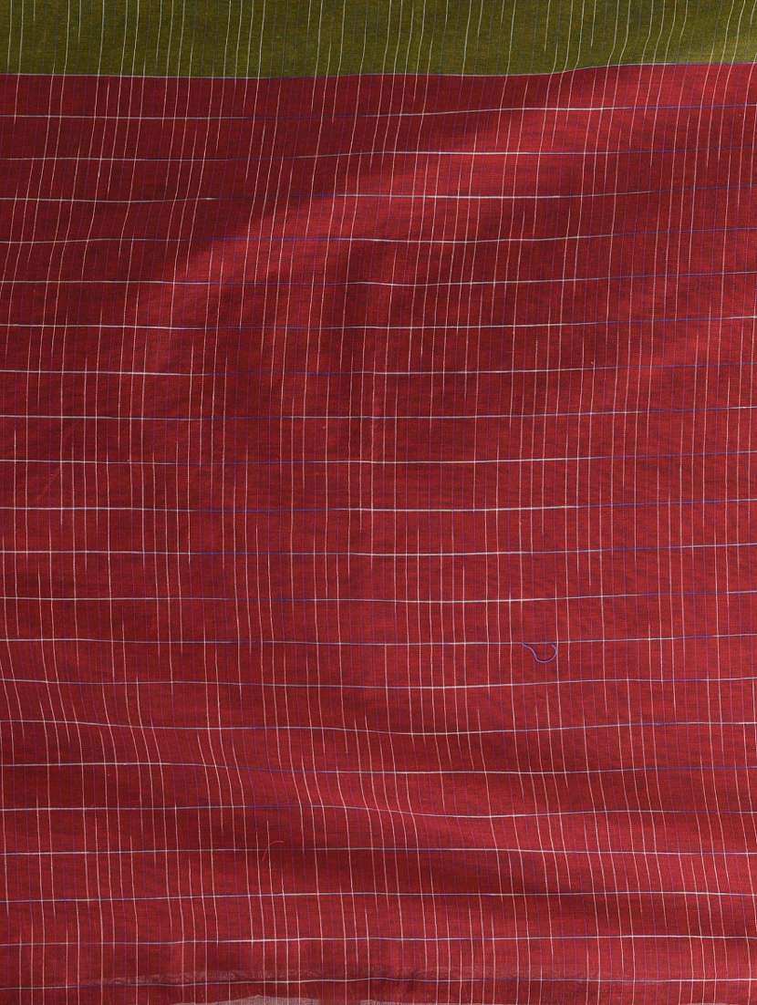 women green handloom saree with blouse - 21839778 -  Standard Image - 4