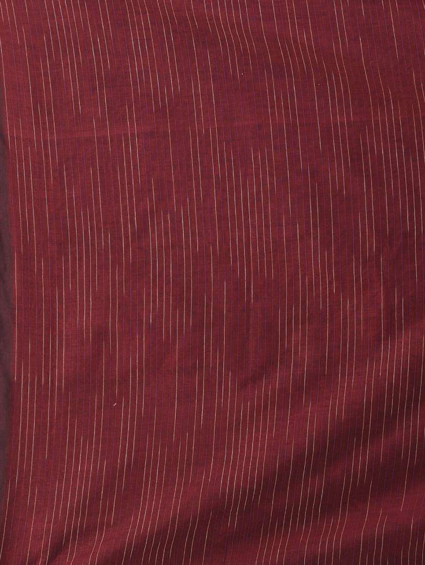 women maroon handloom saree with blouse - 21839783 -  Standard Image - 4