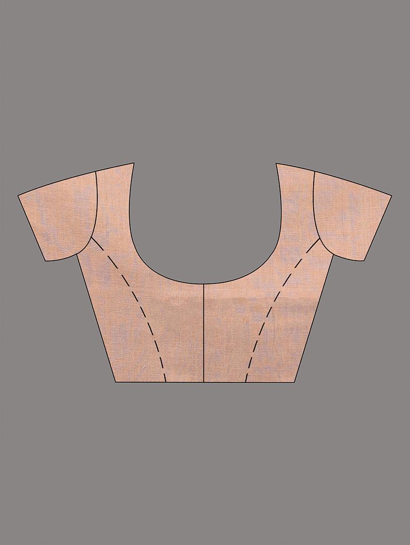 women solid handloom saree with blouse - 21839803 - Standard Image - 4