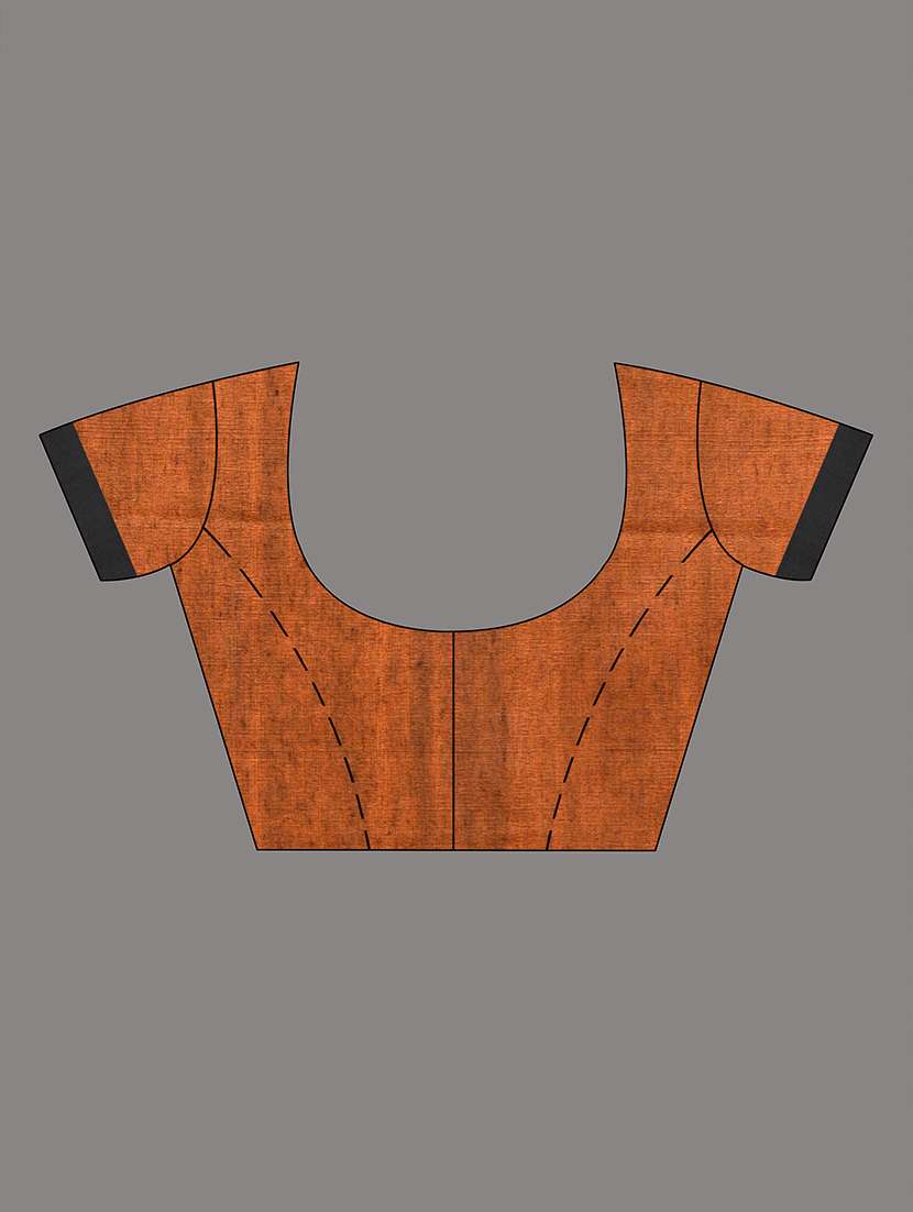 women solid handloom saree with blouse - 21839809 -  Standard Image - 4