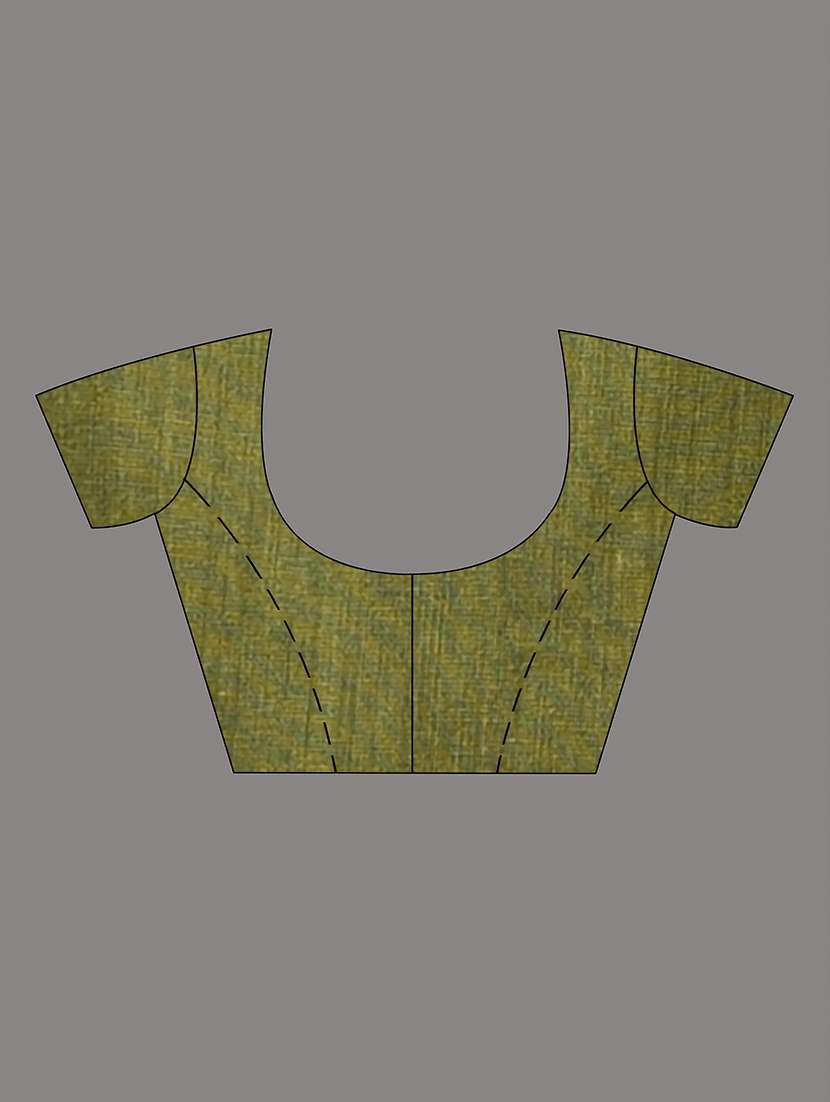 women solid handloom saree with blouse - 21839815 -  Standard Image - 4