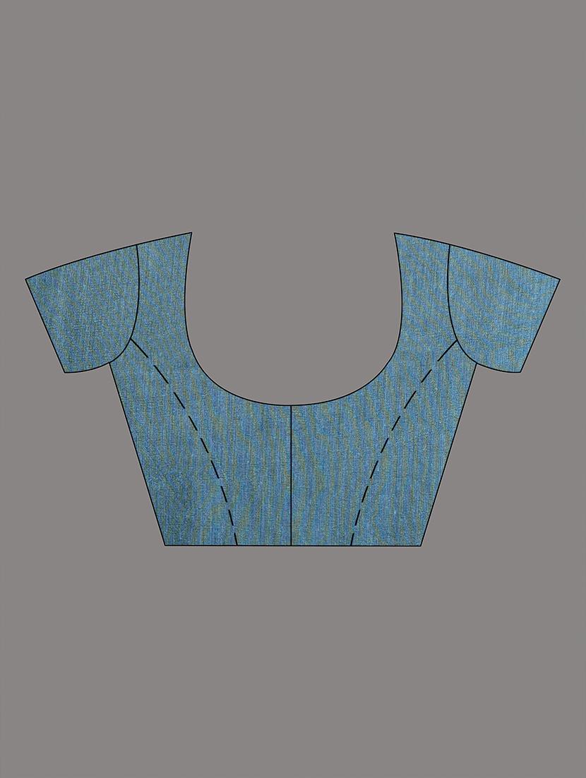 women striped handloom saree with blouse - 21839821 - Standard Image - 4