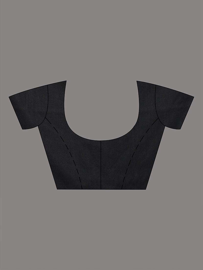 women black handloom saree with blouse - 21839878 - Standard Image - 4