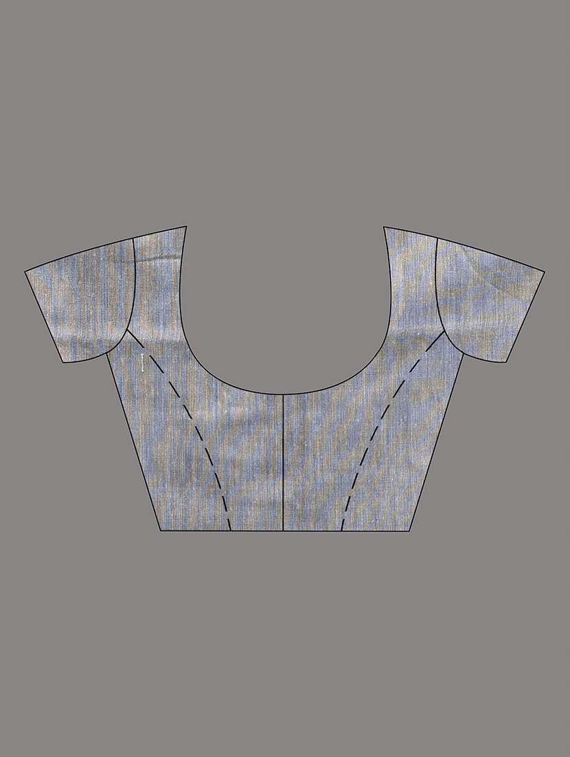 women grey handloom saree with blouse - 21839881 -  Standard Image - 4