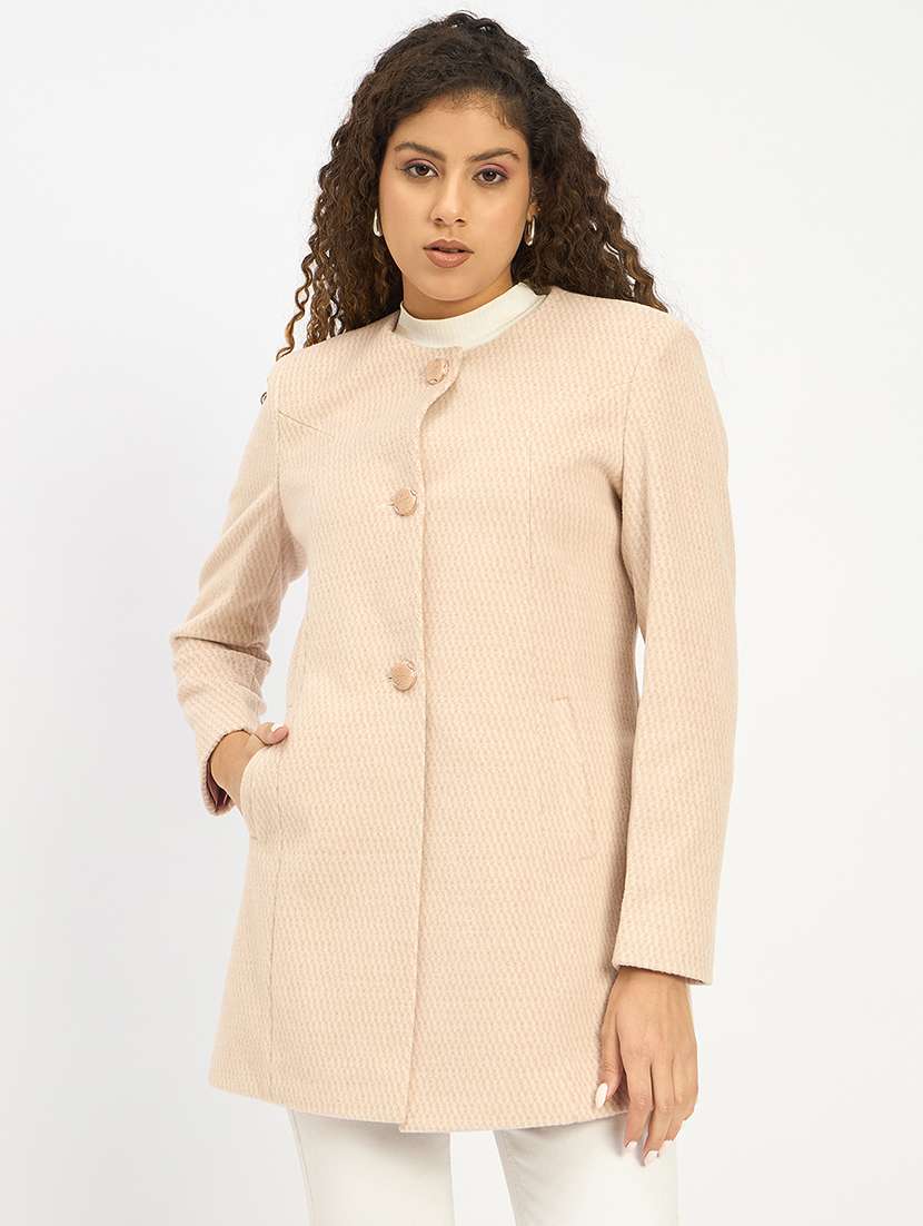 women self designed long sleeevs coatigan