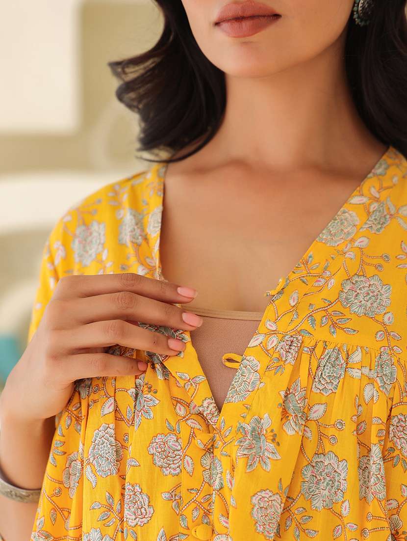 women three quarter sleeve maternity wear kurta - 21839913 -  Standard Image - 4