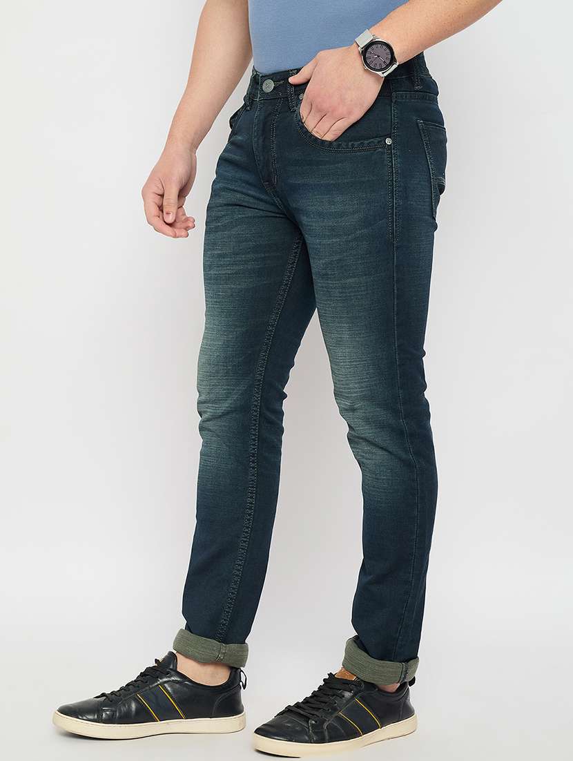 men solid mid rise slim fit jean - 21840040 -  Standard Image - 1