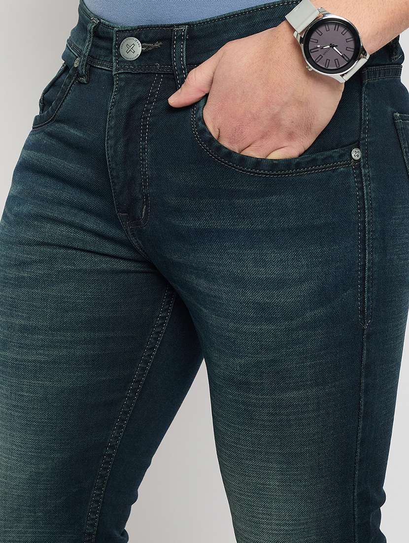 men solid mid rise slim fit jean - 21840040 -  Standard Image - 4